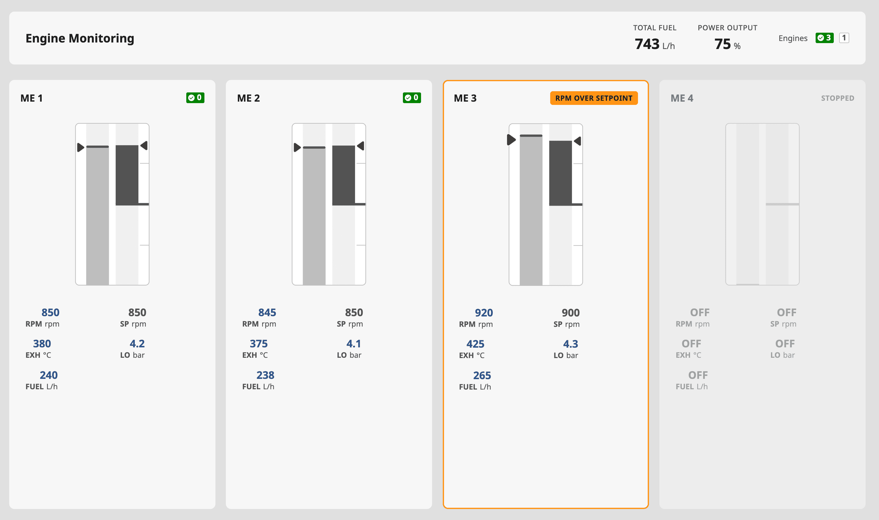 Engine monitoring